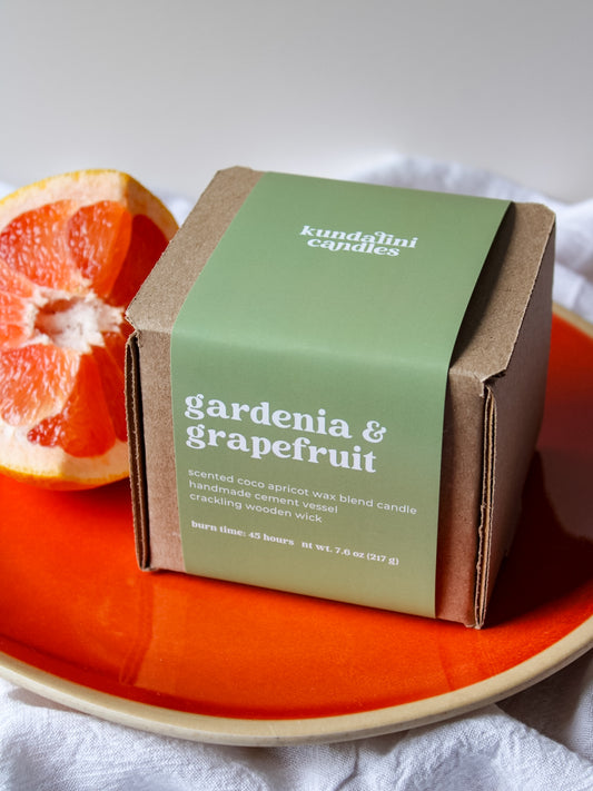 gardenia & grapefruit candle