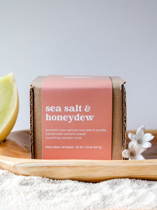 sea salt & honeydew candle