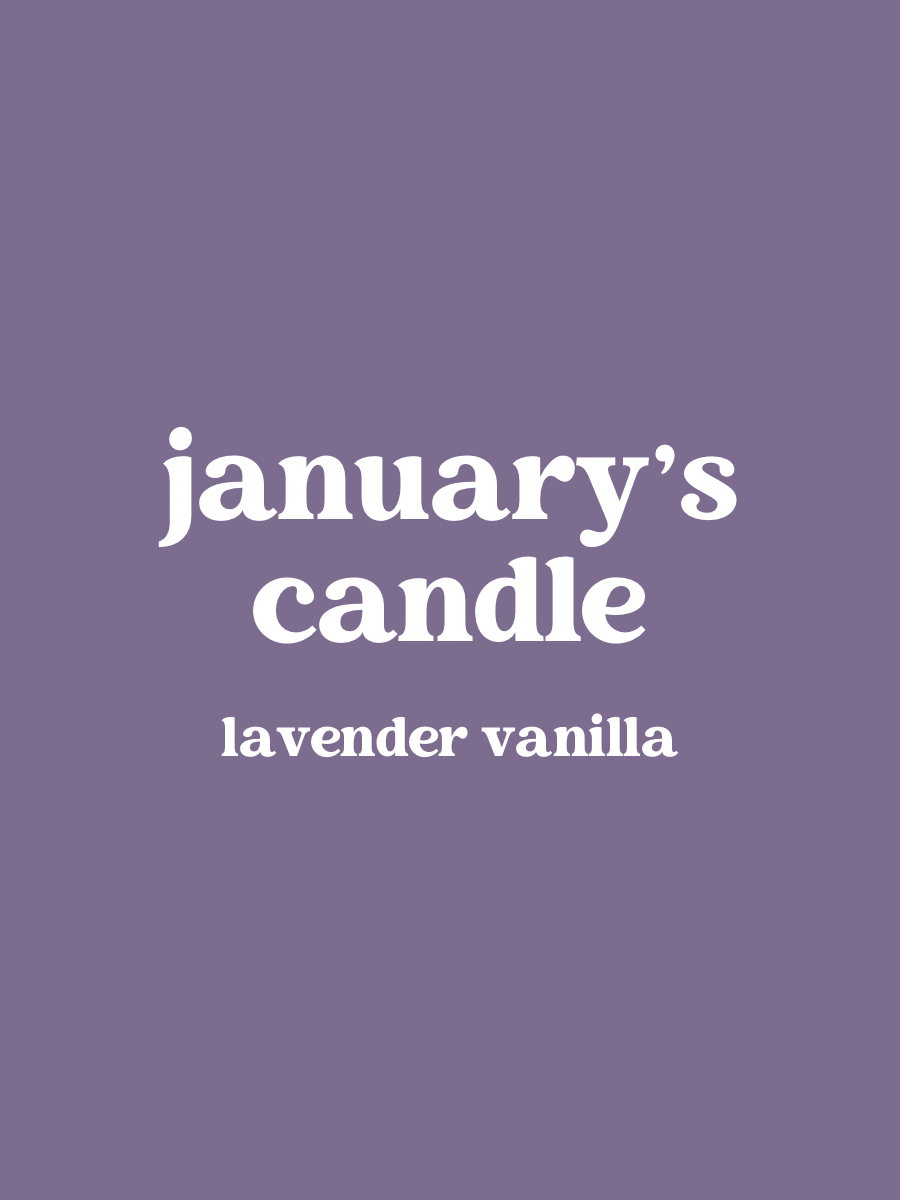 monthly subscription box - lavender vanilla